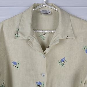 Cotton Connection Linen Button Down Shirt